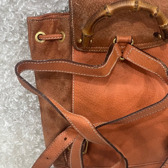 Gucci Vintage Bamboo Suede Mini Backpack - Picture 5 of 14
